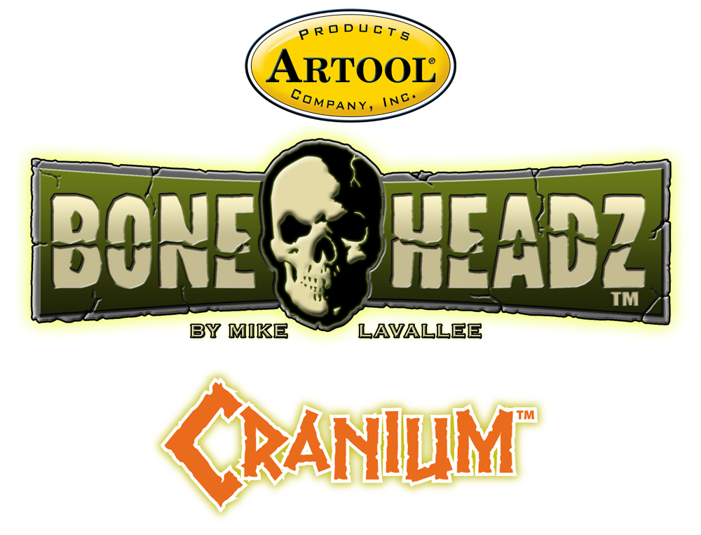 ARTOOL FH BH 1 Bone Headz Cranium Freehand Airbrush Template by Mike Lavallee