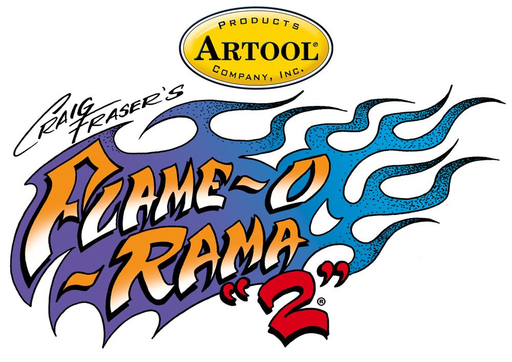 ARTOOL FH FOR 6 Flame-o-rama 2 Van Flamin Freihand Airbrush Schablone von Craig Fraser