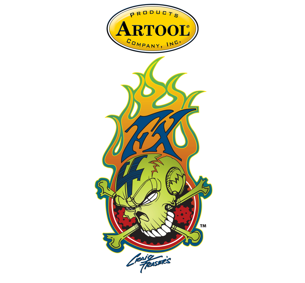 ARTOOL FH FX4 27 FX4 Gator Freihand Airbrush Schablone von Craig Fraser