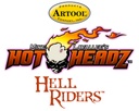 ARTOOL FH HH 2 Hot Headz Hell Riders (4 Stk.) Freihand Airbrush Schablonen von Mike Lavallee