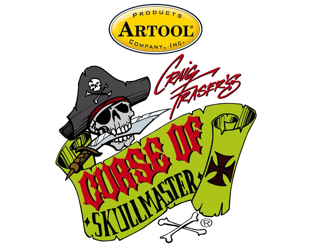 ARTOOL FH SK 12 SP Curse of Skullmaster Buccaneer Freihand Airbrush Schablone von Craig Fraser