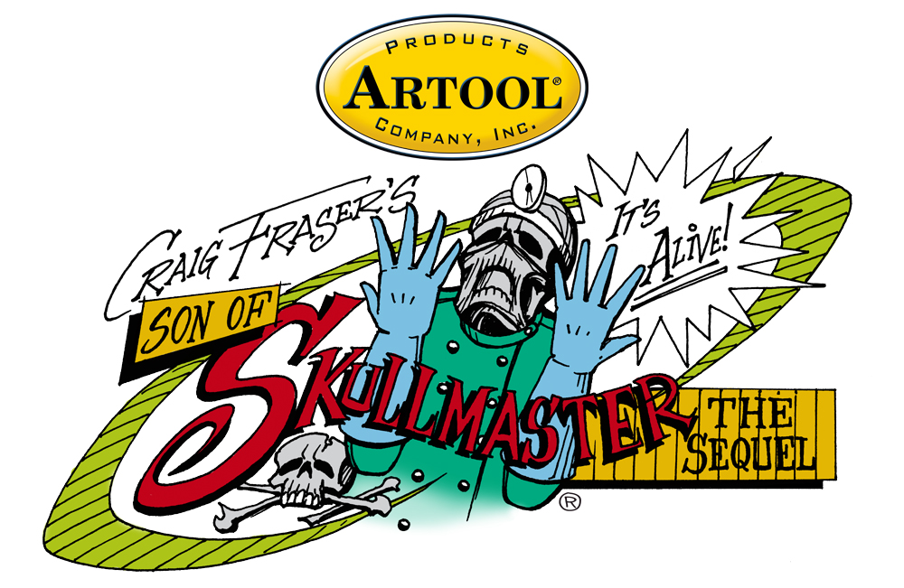 ARTOOL FH SK 5 SP Son of Skullmaster Nite & Day Freihand Airbrush Schablone von Craig Fraser