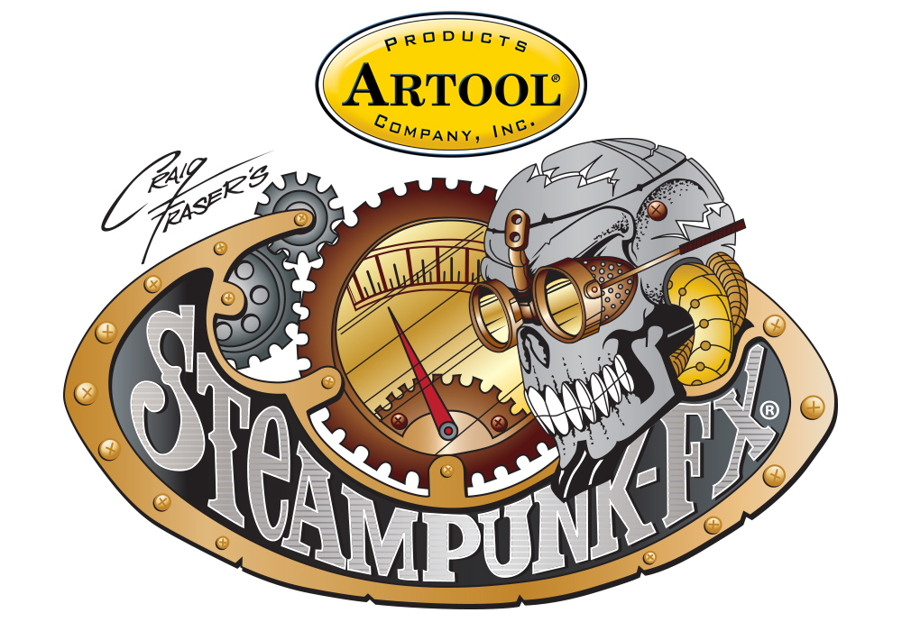 ARTOOL FH SPFX 2 Steampunk FX Mechanix Freihand Airbrush Schablone von Craig Fraser