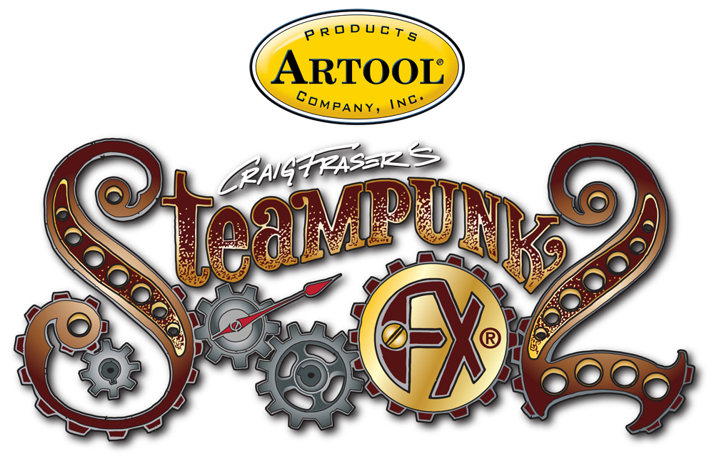 ARTOOL FH SPFX 25 Steampunk FX2 Set (4 Stk.) Freihand Airbrush Schablonen von Craig Fraser