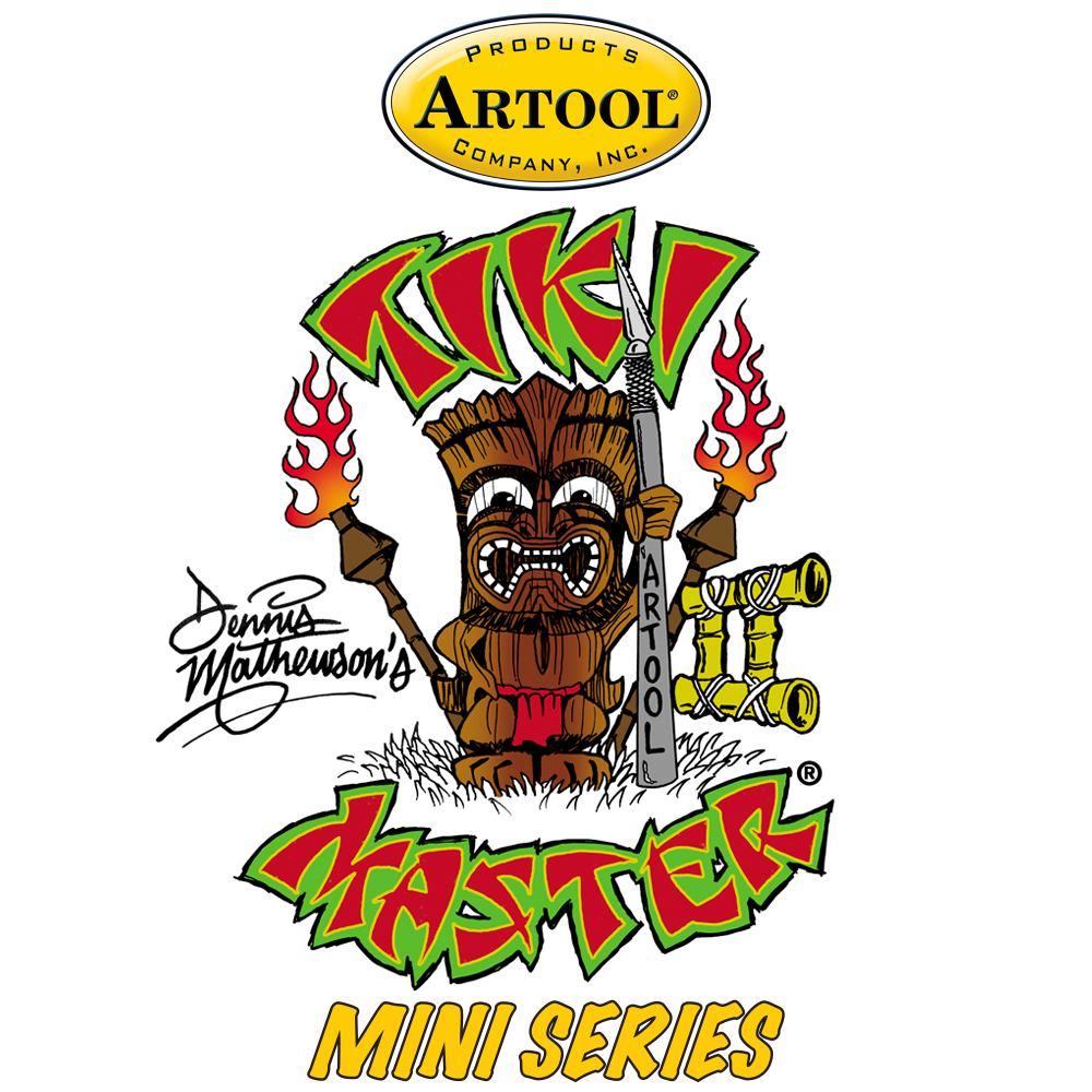 ARTOOL FH TM 14 MS Tiki Master II Mini Series (6 Stk.) Freihand Airbrush Schablonen Set von Dennis Mathewson