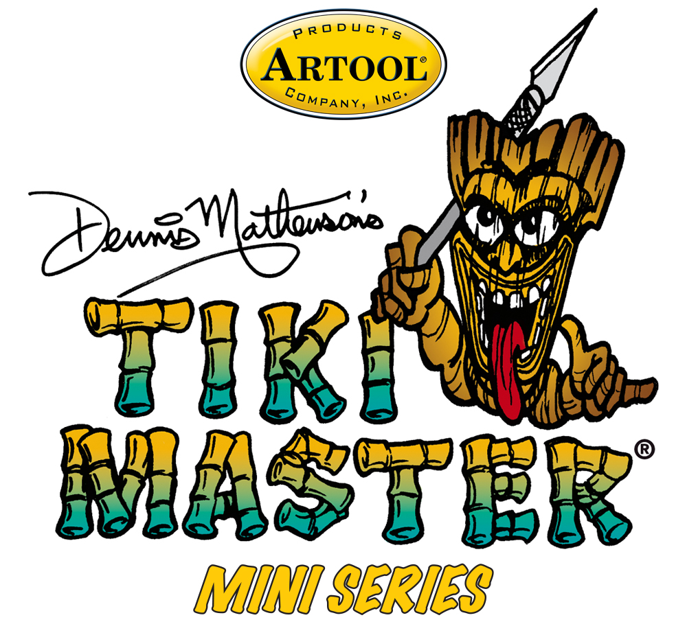 ARTOOL FH TM 7 MS Tiki Master Mini Series (6 Stk.) Freihand Airbrush Schablonen Set von Dennis Mathewson