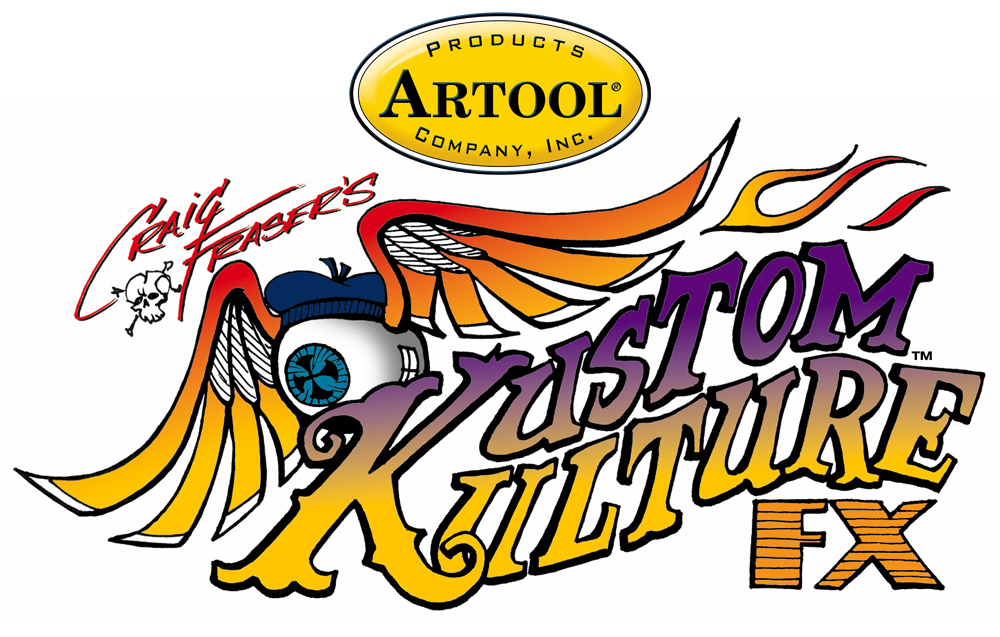 ARTOOL KKFX 15 SP Kustom Kulture Flyballz Freihand Airbrush Schablone von Craig Fraser