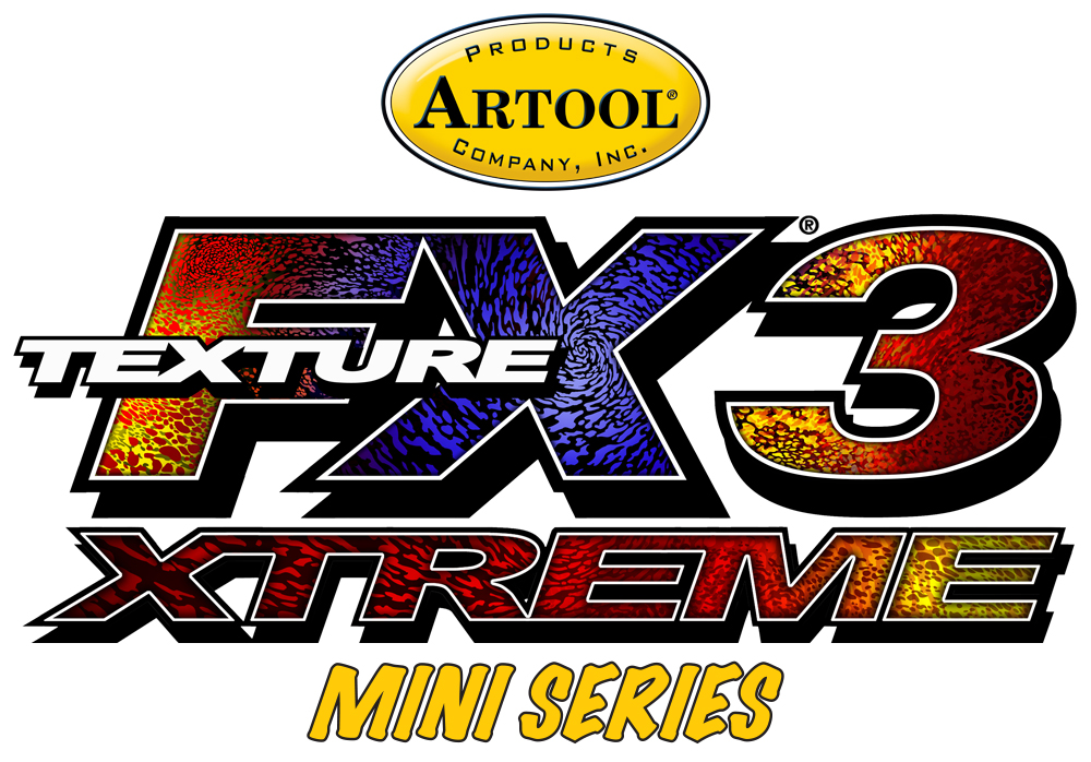 ARTOOL FH TFX 3 MS Texture FX 3 Xtreme Mini Series (3 Stk.) Freihand Airbrush Schablonen von Gerald Mendez