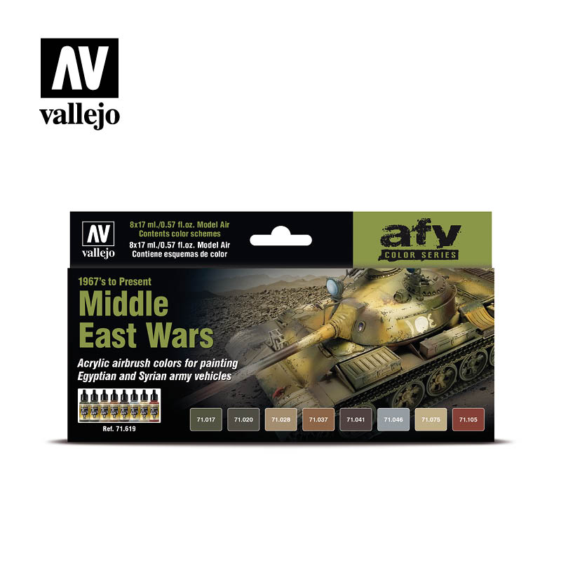 AFV Color Series Middle East Wars 1967´s to present 8 x 17 ml