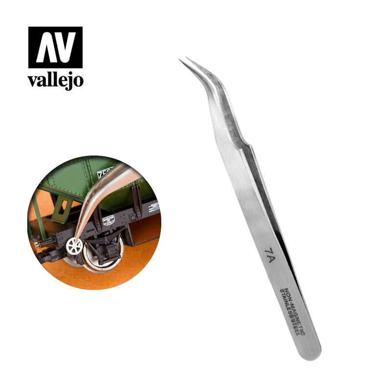 Extra Fine Curved Tweezers (1/6 PU)