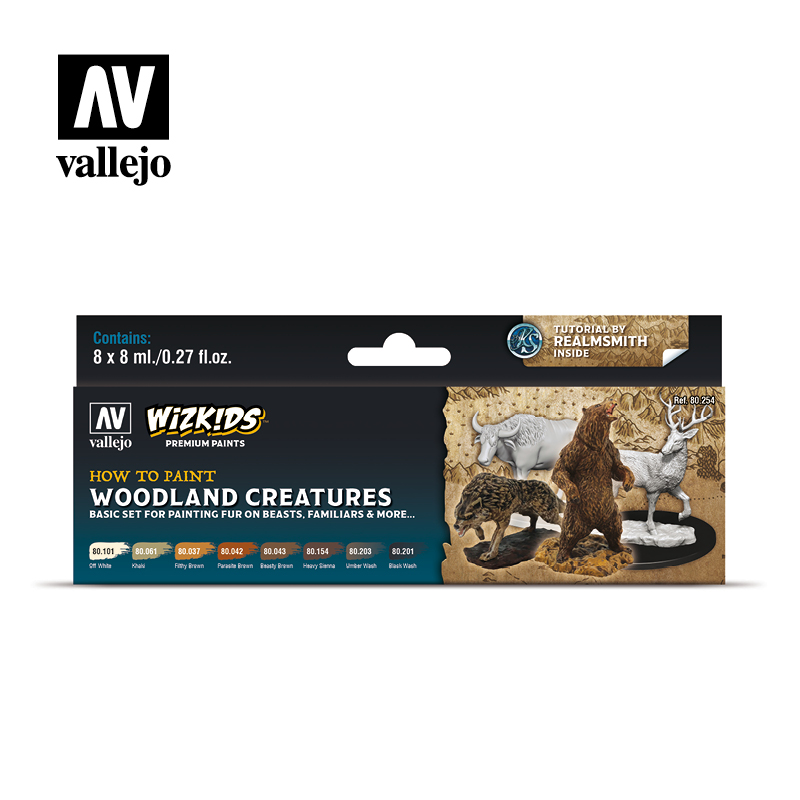 WizKids Premium Paints Woodland Creatures 8 x 8 ml