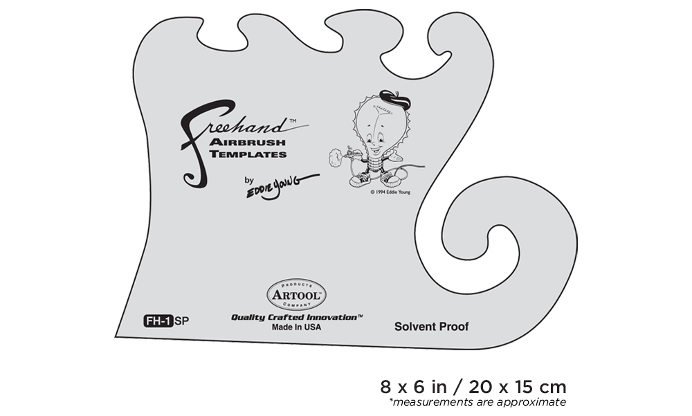 ARTOOL FH 1 SP Freehand Airbrush Template by Eddie Young (200300)