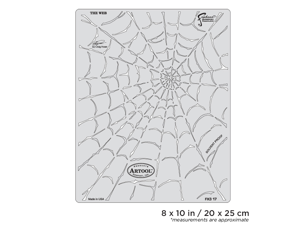 ARTOOL FX3 17 SP FX3 The Web Freehand Airbrush Template by Craig Fraser (200396)