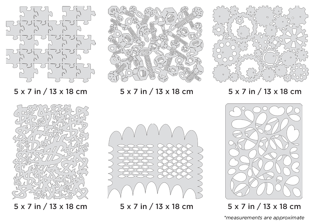 ARTOOL FH FXII 14 MS FX II Mini Series (6 pcs.) Freehand Airbrush Templates by Craig Fraser (200408)