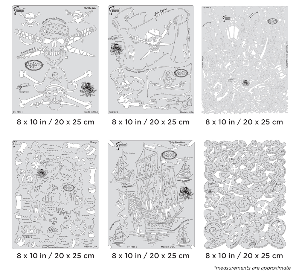 ARTOOL FH PRY 7 Piracy Stencil-Set (All 6) (200450)