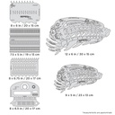 ARTOOL FH BMFX 2 Biomech FX Spinal Trap (6 pcs.) Freehand Airbrush Templates by Mike Lavallee (200497)