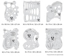 ARTOOL FH BLTFX 7 Blasted FX Set (6 pcs.) Freehand Airbrush Templates by Ryan "Ryno" Templeton (200511)