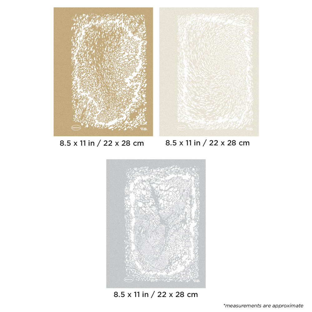 ARTOOL FH TFX 3 Texture FX 3 Xtreme (3 Stk.) Freihand Airbrush Schablonen von Gerald Mendez (200530)