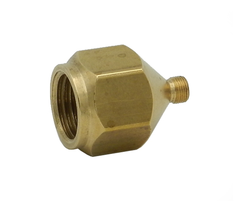 Reducing Nipple 1/4″ fem. thread to M5 x 0.45 male thread fitting Badger