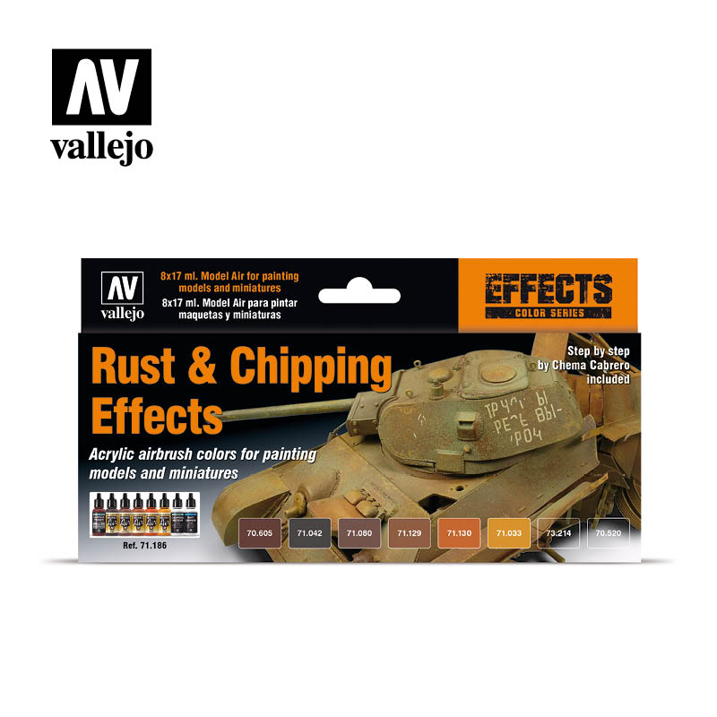 Effects Color Series Rust and Chipping 8 x 17 ml (100417)