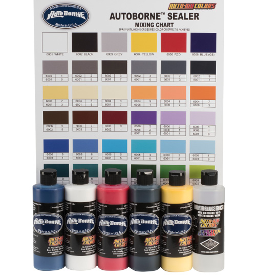 AutoBorne 6100-08 Sealer Primary Set 6 x 240 ml