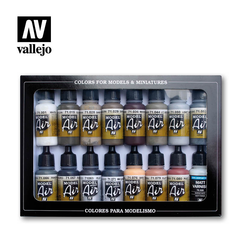 Model Air Set Weathering Colors 16 x 17 ml (100513)