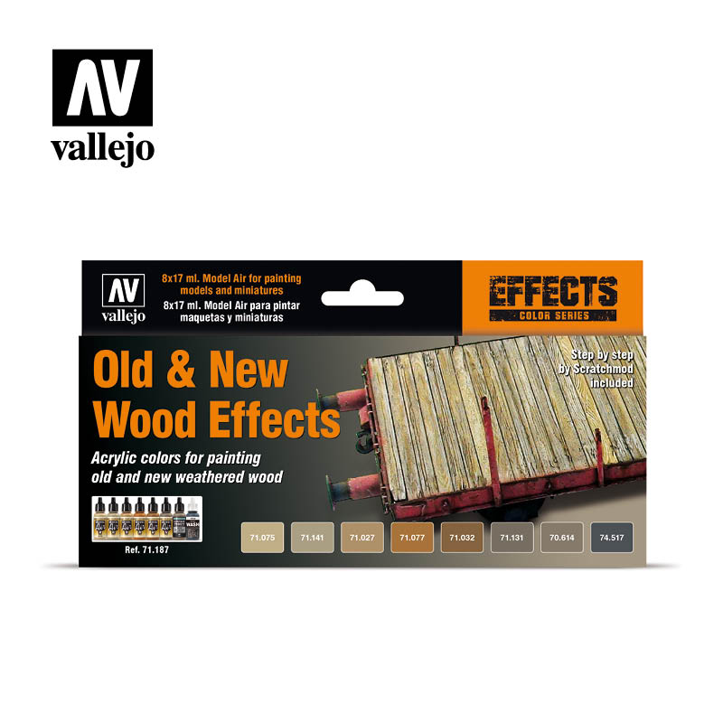 Effects Color Series Old & New Wood 8 x 17 ml