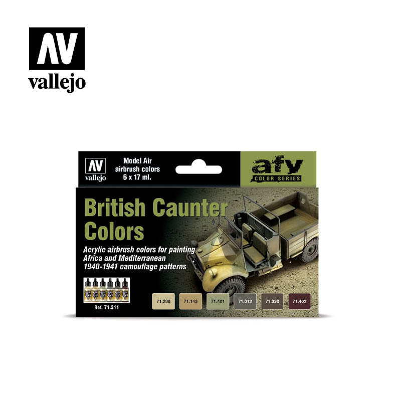 71211 AFV Color Series British Counter Colors 6 x 17 ml