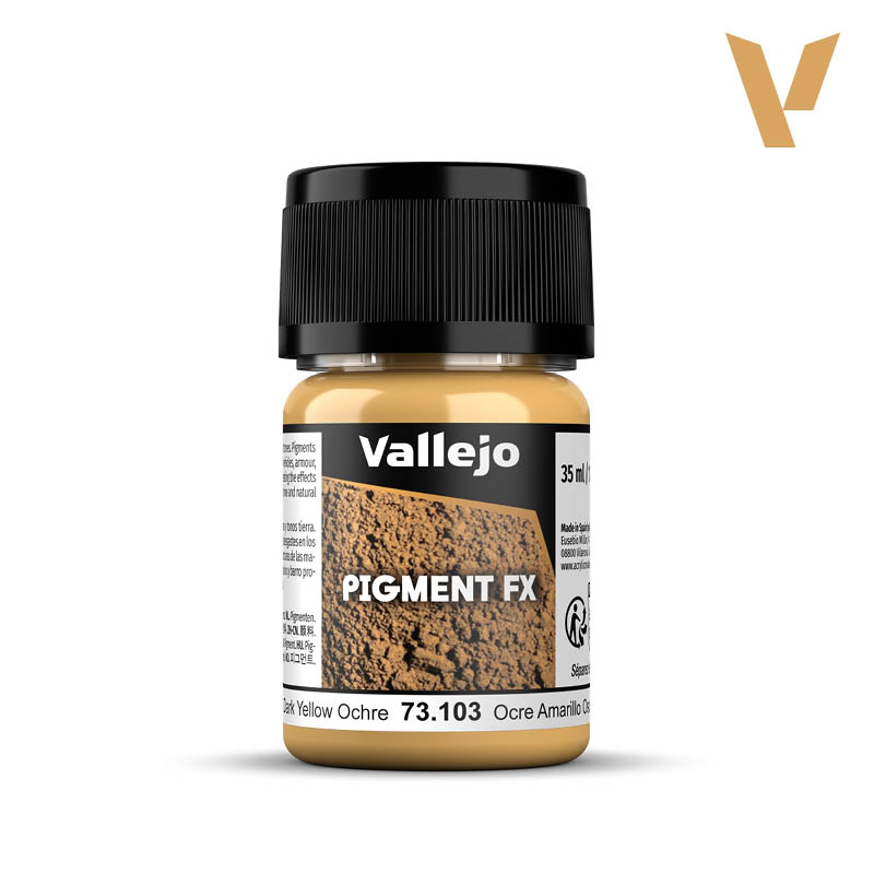 Vallejo Pigments Dark Yellow Ocre 35 ml