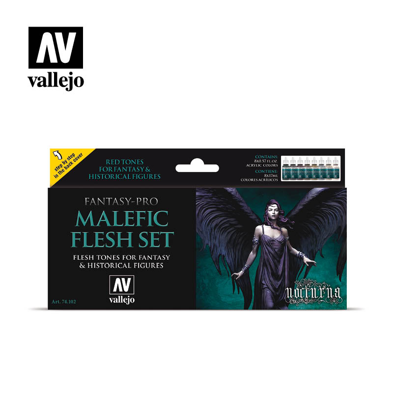 Fantasy Pro Nocturna Malefic Flesh Set  8 x 17 ml