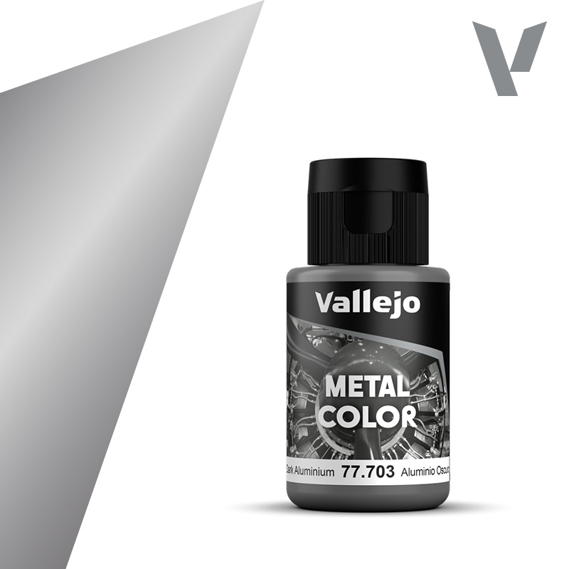 Vallejo Metal Colors 703 Dark Aluminium 32 ml