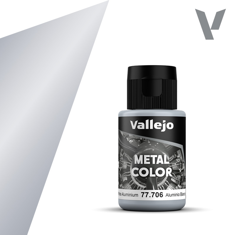 Vallejo Metal Colors 706 White Aluminium 32 ml