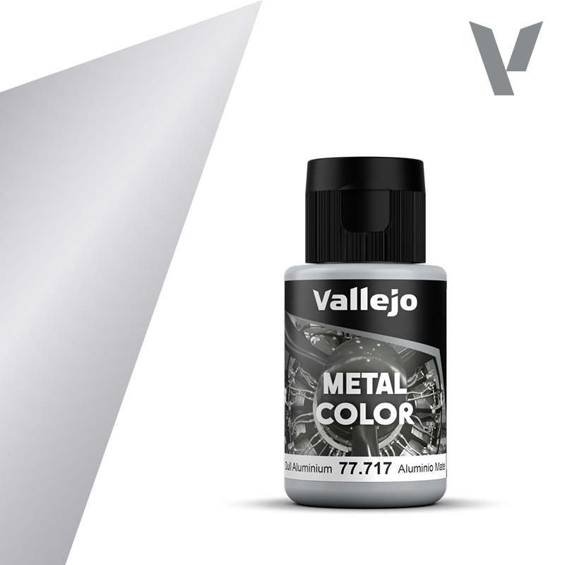 Vallejo Metal Colors 717 Dull Aluminium 32 ml