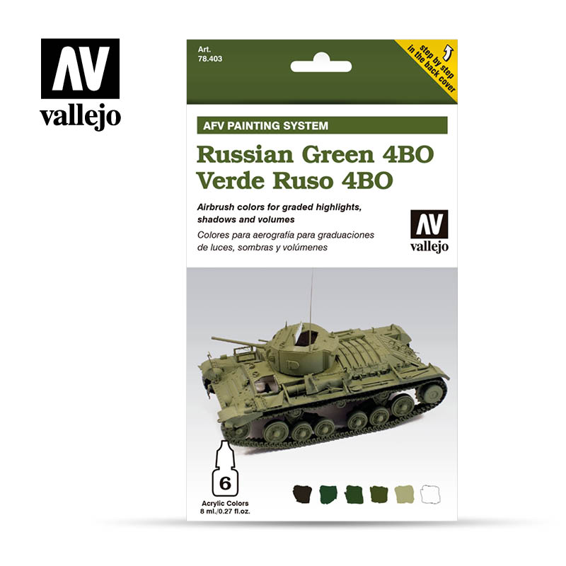 78403 AFV Painting System Russian Green 4BO 6 x 8 ml