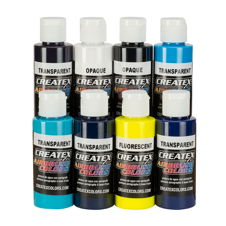 Createx 5815-00 Kent Lind Cool Airbrush Set 8 x 60 ml