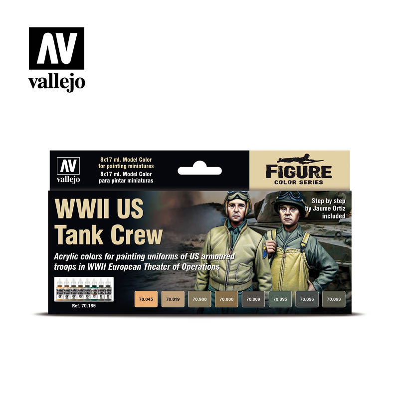 *Figure Color Series WWII US Tank Crew 8 x 17 ml