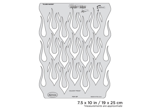 [IW-FOR1SP] ARTOOL FOR 1 SP Freehand Airbrush Template Flame-o-rama Flame-Dango by Craig Fraser (200321)