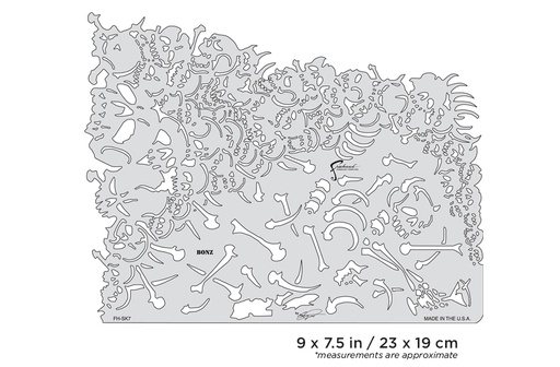 [IW-FHSK7SP] ARTOOL FH SK 7 SP Son of Skullmaster Bonz Freihand Airbrush Schablone von Craig Fraser (200361)