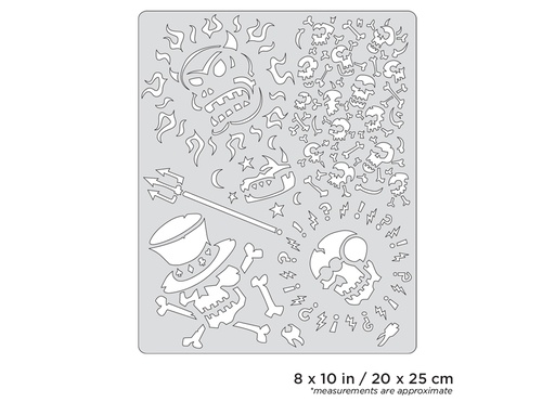 [IW-FHSK13SP] ARTOOL FH SK 13 SP Curse of Skullmaster Voo Doo Freehand Airbrush Template by Craig Fraser (200367)