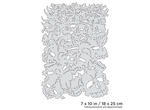 [IW-FHSK14SP] ARTOOL FH SK 14 SP Curse of Skullmaster Bonz II Freehand Airbrush Template by Craig Fraser (200368)