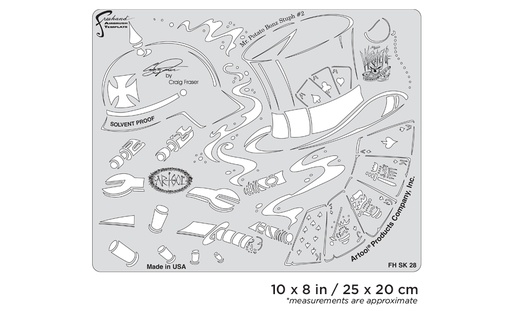 [IW-FHSK28SP] ARTOOL FH SK 28 SP Wrath of Skullmaster Mr. Potato Bonz Stuph #2 Freehand Airbrush Template by Craig Fraser (200434)
