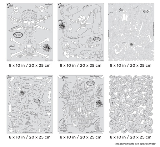 [IW-FHPRY70] ARTOOL FH PRY 7 Piracy Stencil-Set (All 6) (200450)