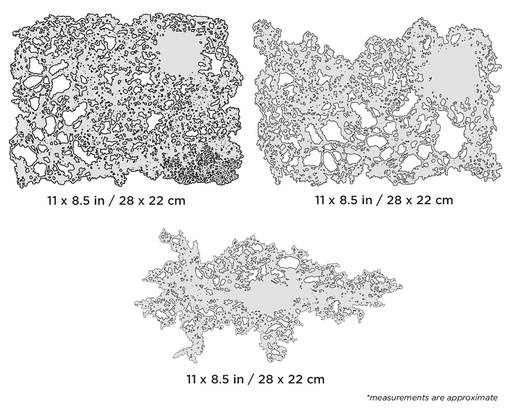 [IW-FHTFX10] ARTOOL FH TFX 1 Texture FX (3 Stk.) Freihand Airbrush Schablonen von Gerald Mendez (200452)