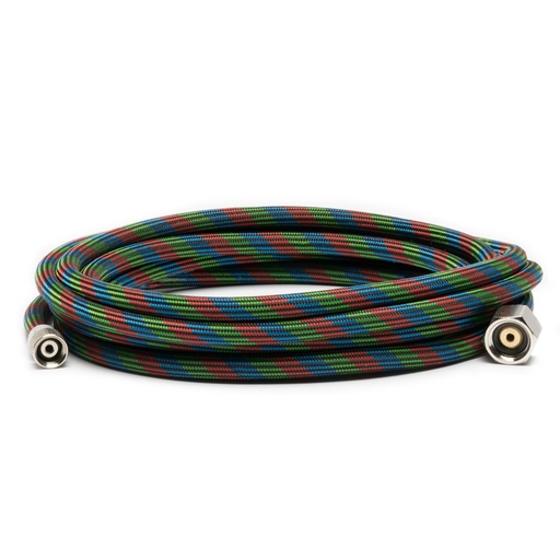 [IW-BT010] BT 010 Braided Air Hose with 1/4″ fem. thread and 1/8″ fem. thread, 3.05 m (200650)