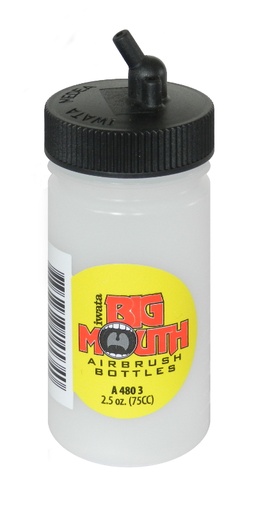 [IW-A4803] A 480 3 “Big Mouth“ Bottle 75 ml with Plastic Connector (200728)