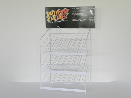 [260001] Display for 120 ml Bottles 3 Layers w/ 8 Lines holding 6 Bottles each