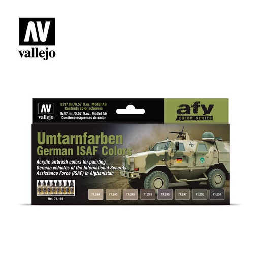 [571159] AFV Color Series German ISAF Colors (Umtarnfarben) 8 x 17 ml (100416)