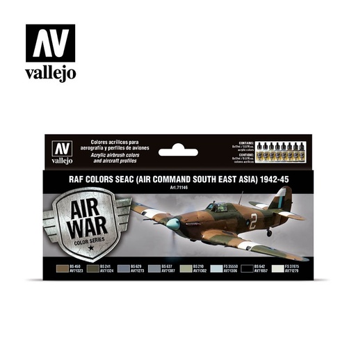 [571146] Air War RAF Colors SEAC 1942-1945 8 x 17 ml