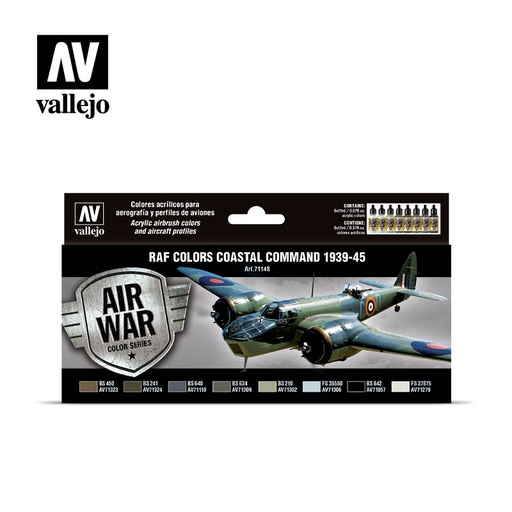 [571148] Air War RAF Colors Coastal Command 1939-1945 8 x 17 ml