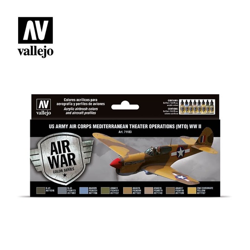 [571183] Air War US Army Air Corps MTO WWII 8 x 17 ml